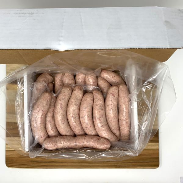 Box of bratwurst